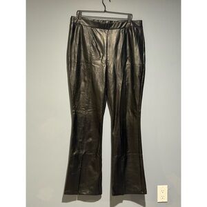 Black Faux Leather Pants